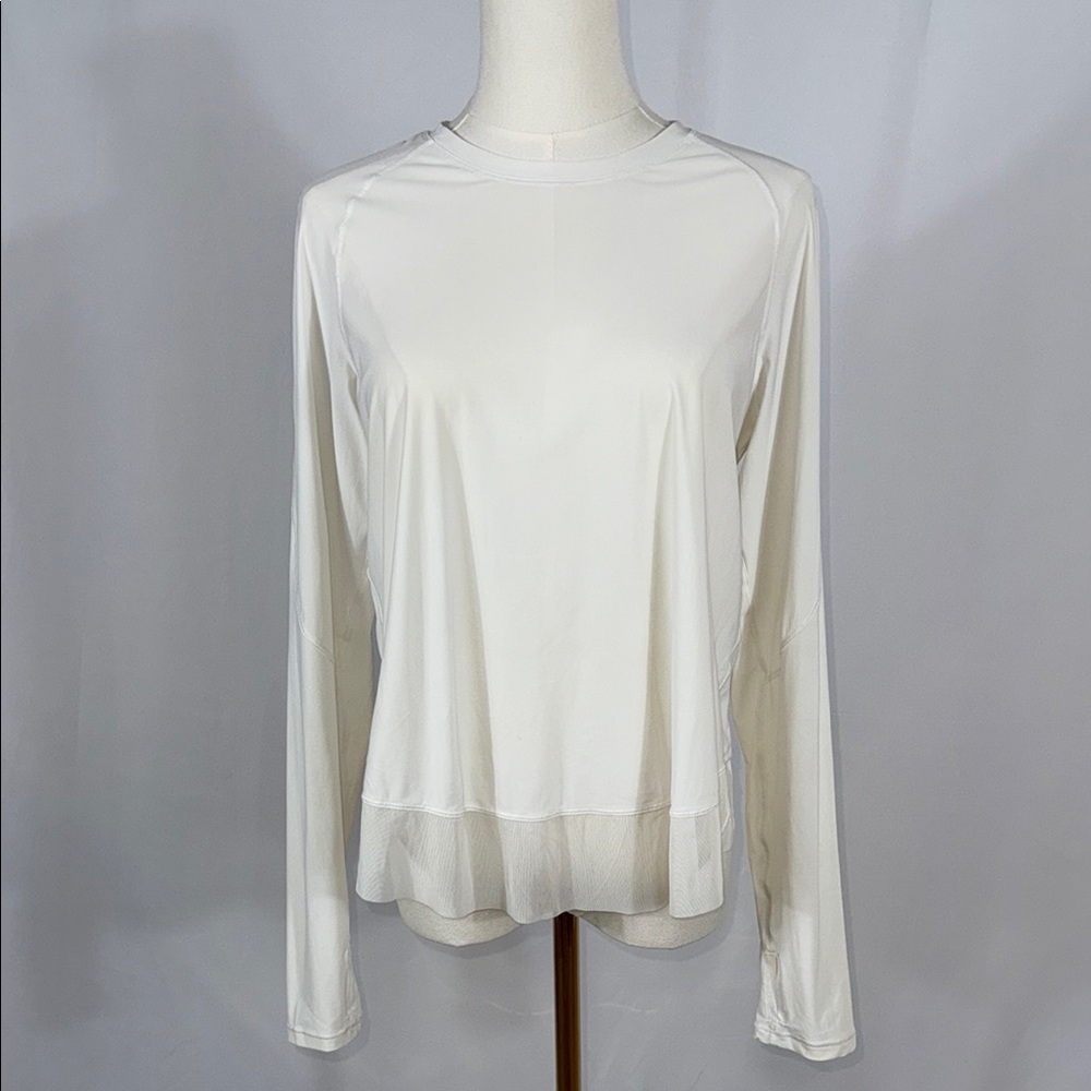 Lululemon Athletica Off White Relaxed Long Sleeve
